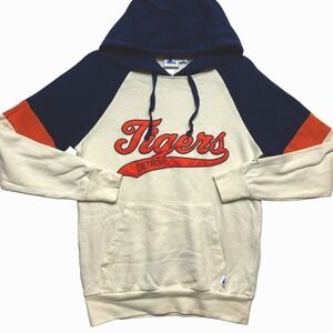 Detroit Tigers Hoodie Mens XS Ivory Stitches Pullover Sweatshirt